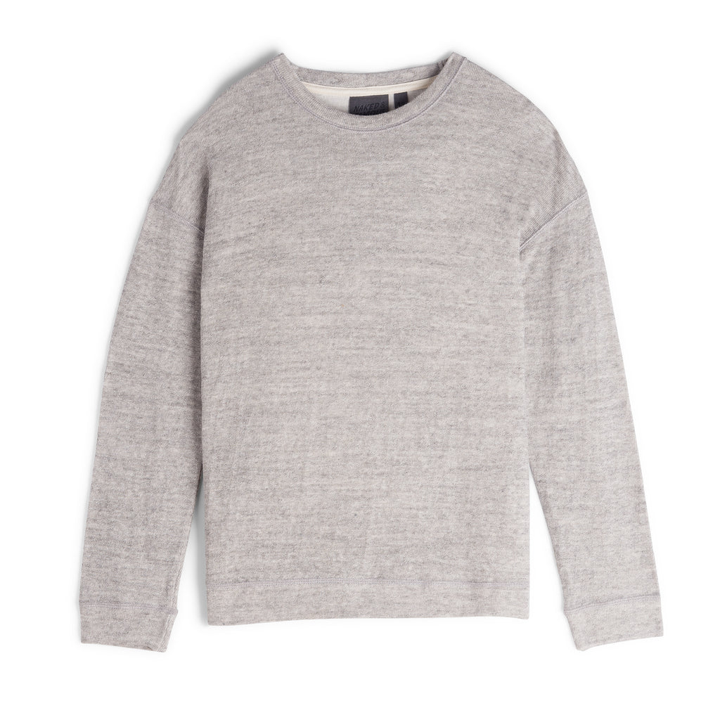 Women's - Weekend Crew - Vintage Doubleface - Grey | Naked & Famous ...