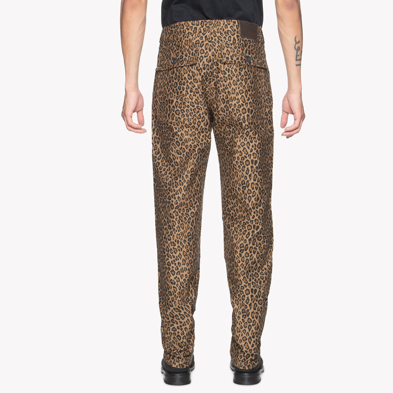 Work Pant - Leopard Print | Naked & Famous Denimm