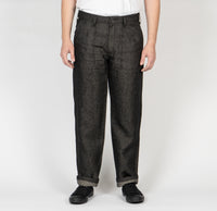 Work Pant - Raw Linen Denim – Black