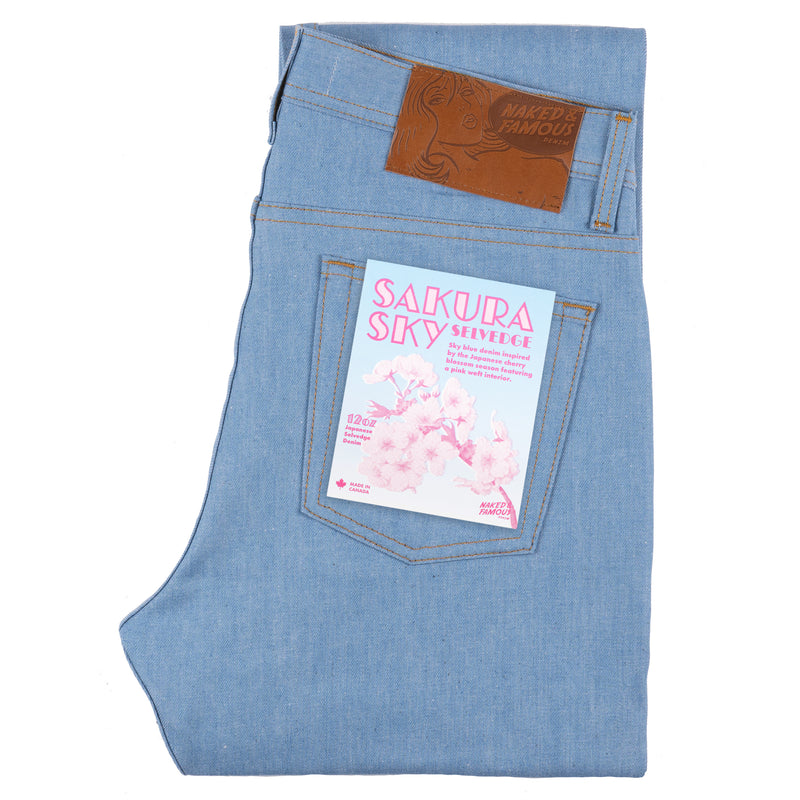 Weird Guy - Sakura Sky Selvedge | Naked & Famous Denim