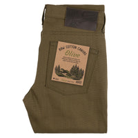 Super Guy - Raw Cotton Canvas - Olive | Naked & Famous Denim