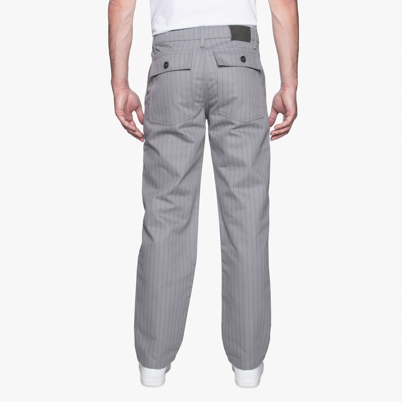 Work Pant - Repro Workwear Twill - Grey | Naked & Famous Denim