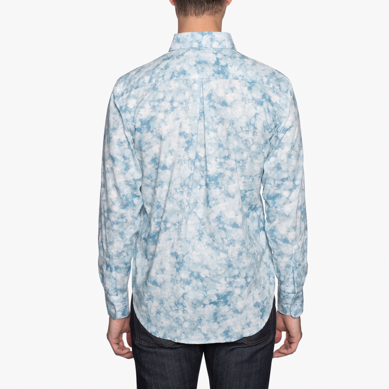 Easy Shirt - Tie Dye Print - Pale Blue | Naked & Famous Denim