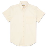 Short Sleeve Easy Shirt - Organic Cotton Twill - Ecru