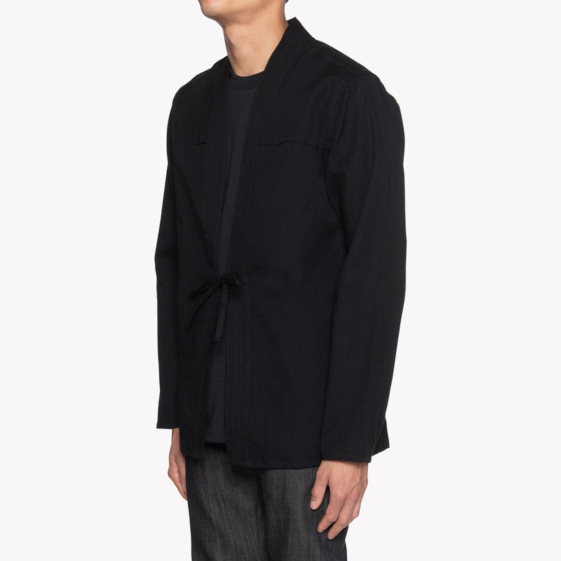 Kimono Shirt - Black Short Slub Denim | Naked & Famous Denim