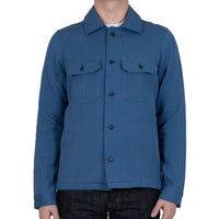 Work Shirt - Loose Weave Dobby - Pale Indigo