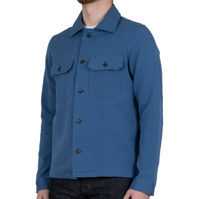 Work Shirt - Loose Weave Dobby - Pale Indigo