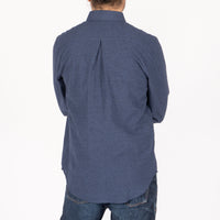 Easy Shirt - Linen Cotton Nep - Navy | Naked & Famous Denim