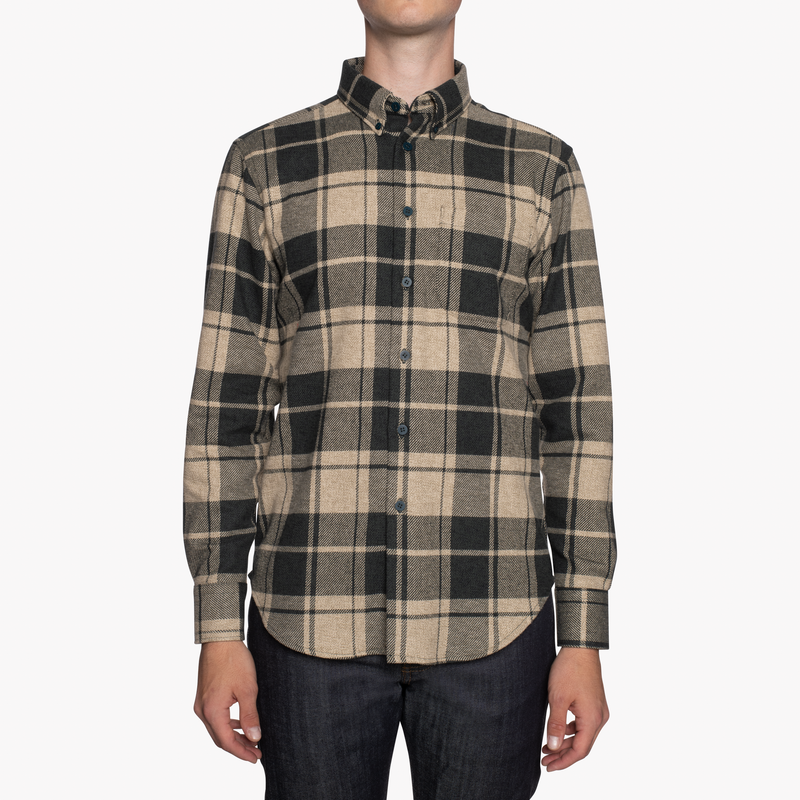 Easy Shirt - Heavy Vintage Flannel - Forest/Grey | Naked & Famous Denim