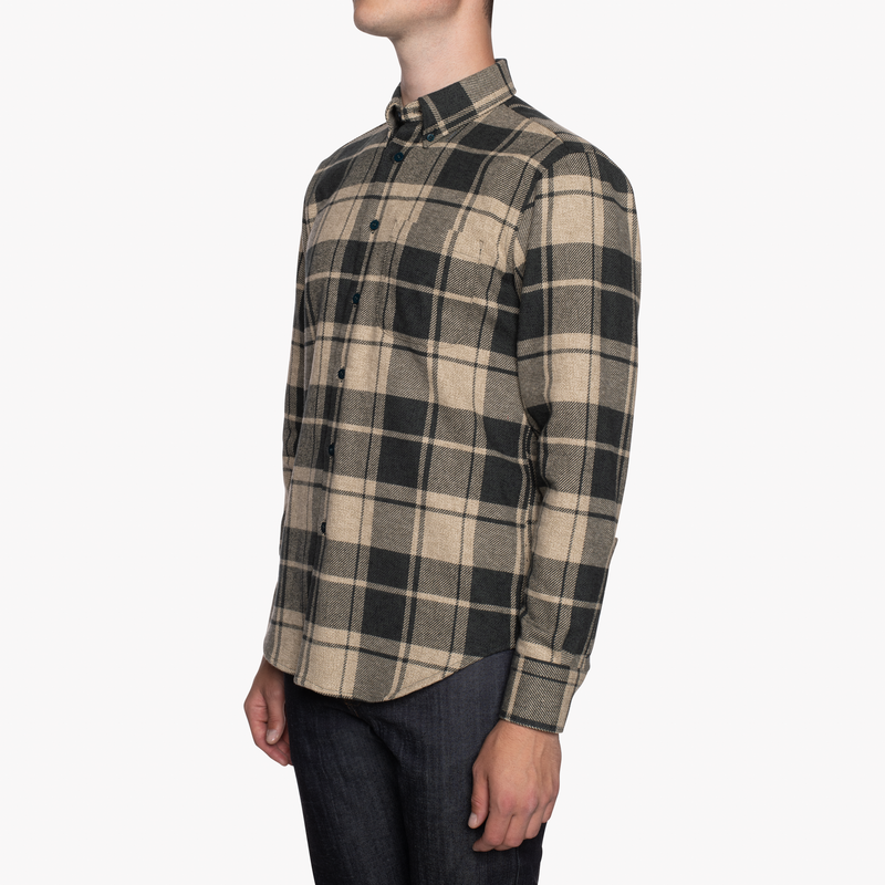 Easy Shirt - Heavy Vintage Flannel - Forest/Grey | Naked & Famous Denim
