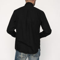 Easy Shirt - Cotton Silk Blend Twill - Black | Naked & Famous Denim