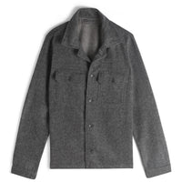 Work Shirt - Wool Shaggy Flannel - Charcoal | Naked & Famous Denim
