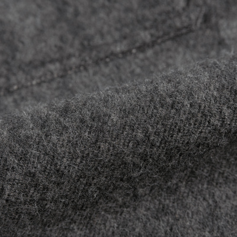 Work Shirt - Wool Shaggy Flannel - Charcoal | Naked & Famous Denim