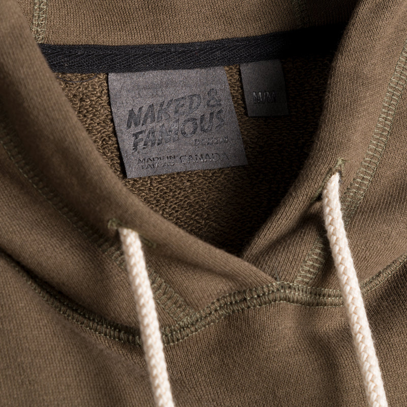 Pullover Hoodie - Heavyweight Terry - Hunter | Naked & Famous Denim