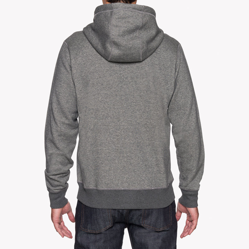 Zip Hoodie - Heavyweight Terry - Charcoal | Naked & Famous Denim – Tate ...