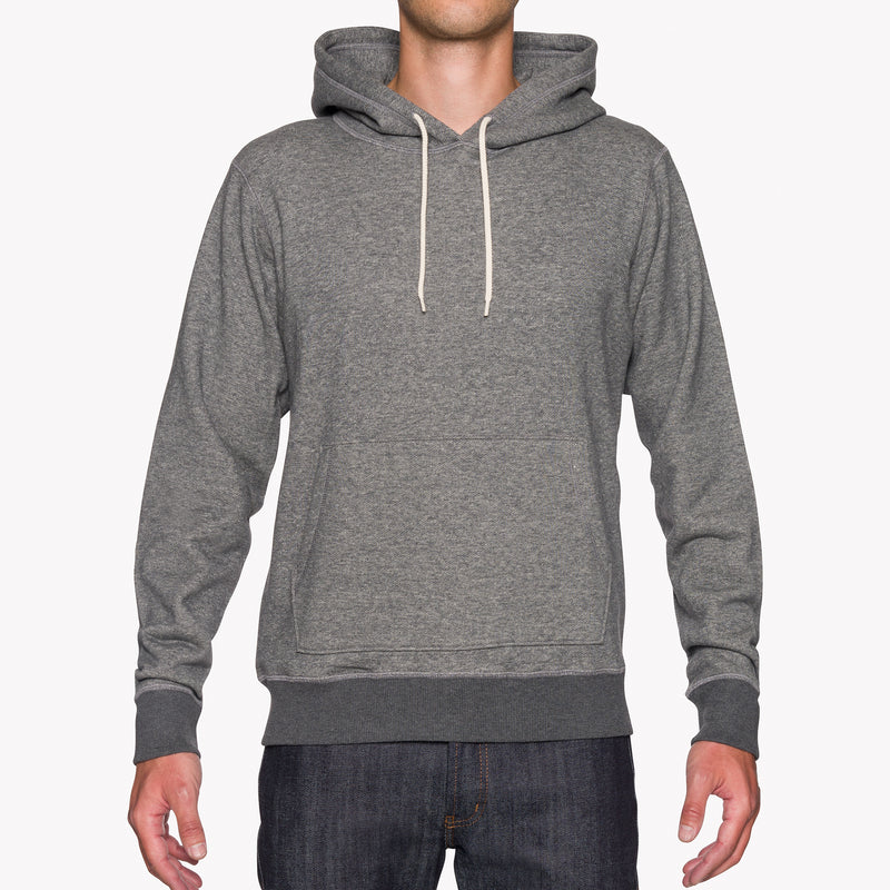 Pullover Hoodie - Heavyweight Terry - Charcoal | Naked & Famous Denim
