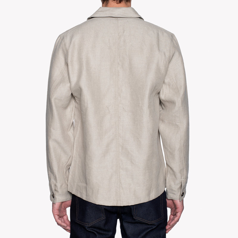 Chore Coat - Raw Linen Denim - Natural | Naked & Famous Denim