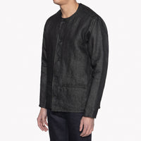 Smart Jacket - Raw Linen Denim - Black | Naked & Famous Denim