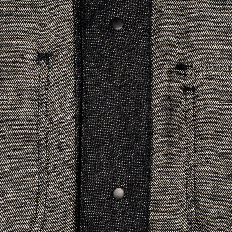 Chore Coat - Raw Linen Denim - Black | Naked & Famous Denim