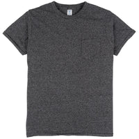 1PAC MOCK TWIST C/N TEE w/PKT - Black