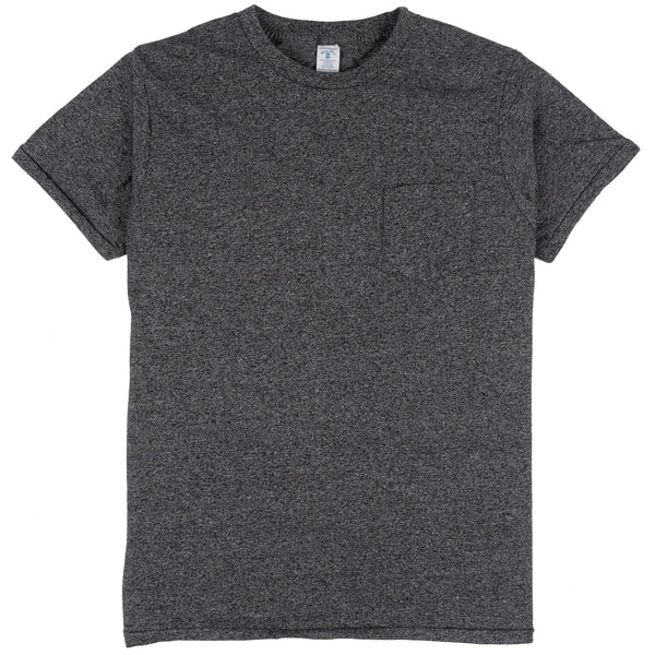 1PAC MOCK TWIST C/N TEE w/PKT - Black