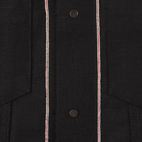 Stealth Pocket Denim Jacket - Solid Black Selvedge - inside selvedge