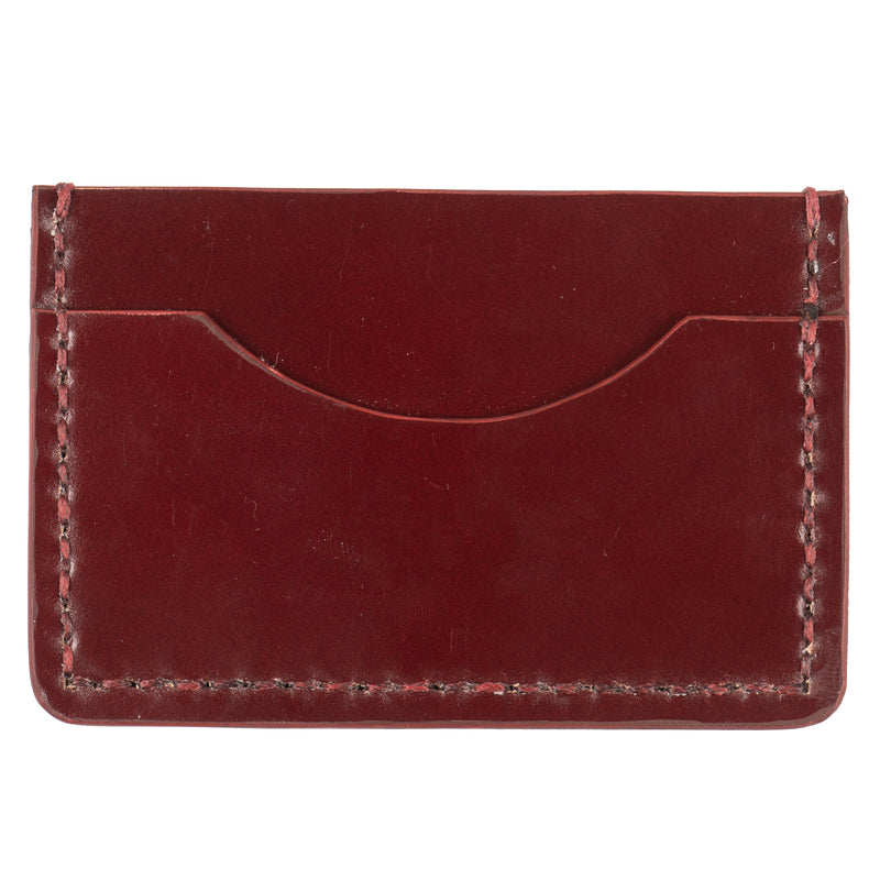 Card Case - Cordovan Leather - Oxblood