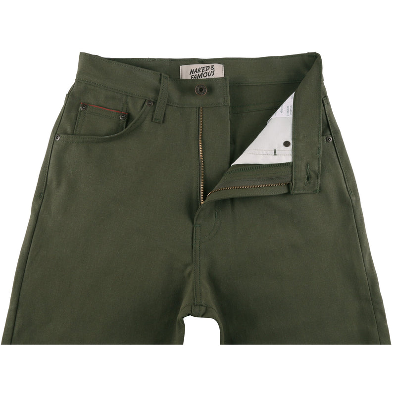 Women's - The Classic - Army Green Duck Selvedge