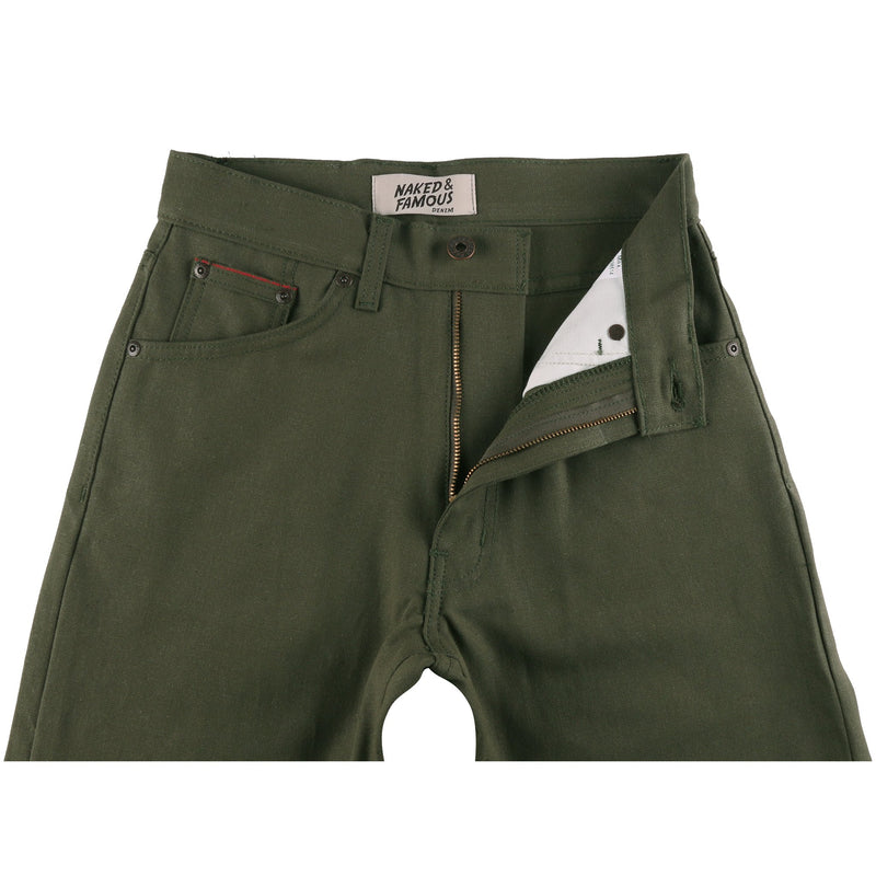 Femmes - Max - Selvedge Toile Canvas en Armée 