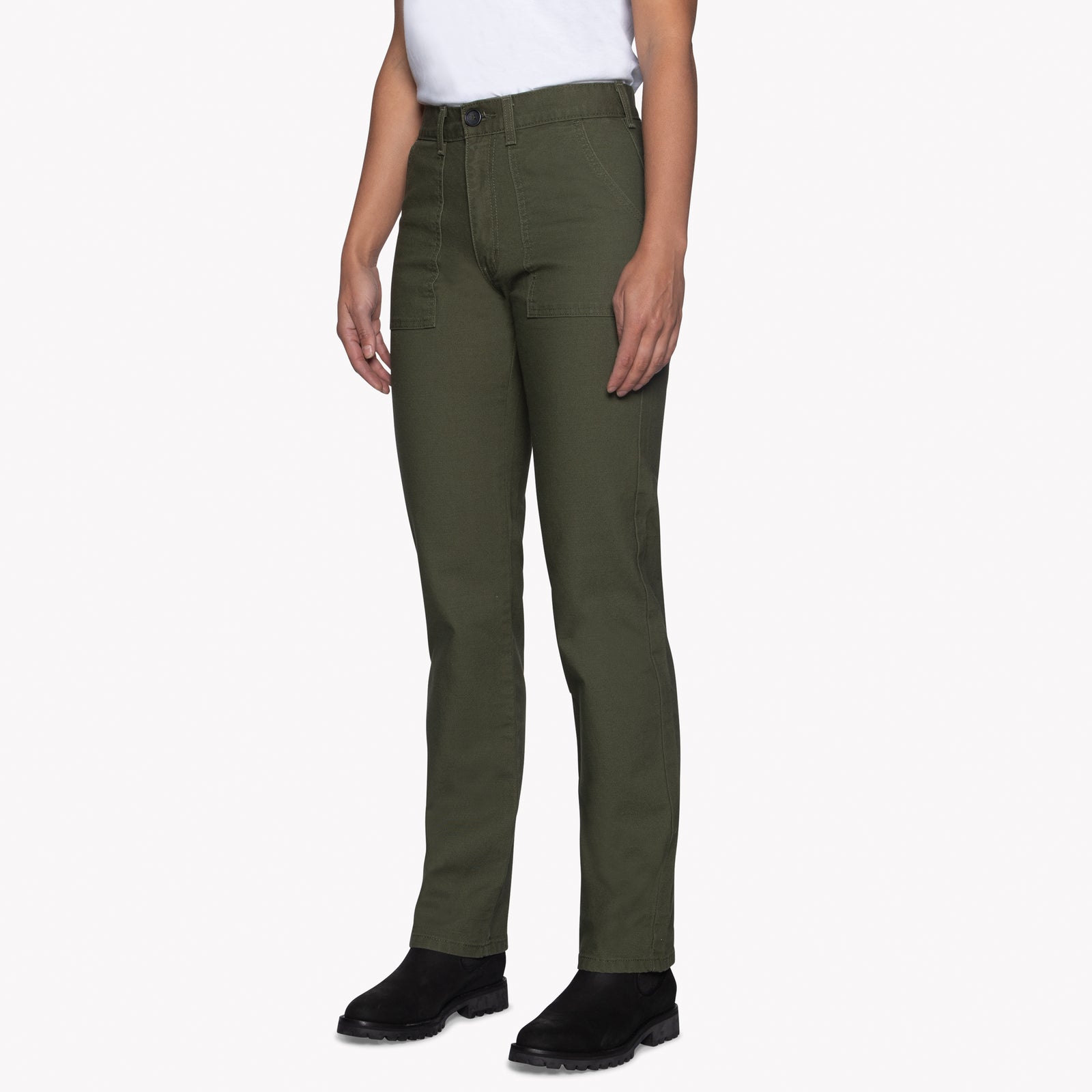 String Fatigue Pant - Olive - Ripstop Cut Jacquard