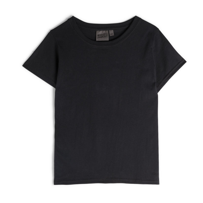 Women's -Circular Knit Ballet Tee - Ring-Spun Cotton - Black | Naked & Famous Denim