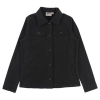 Women's Utility Shirt - Soft Flannel - Black - front