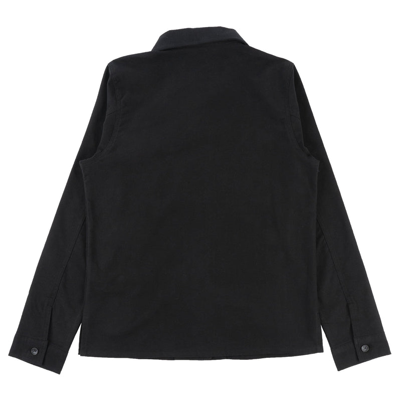 Women's Utility Shirt - Soft Flannel - Black - back