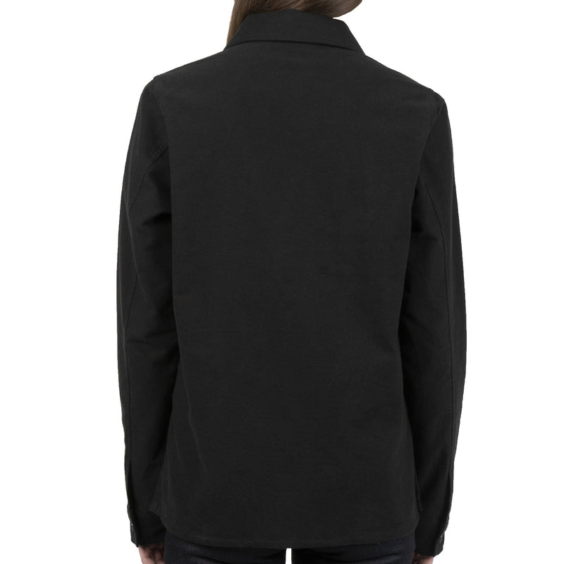 Women's Utility Shirt - Soft Flannel - Black - back