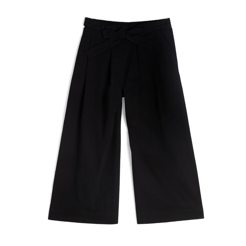 Wide Pant - Seersucker 40s - Black | Naked & Famous Denim