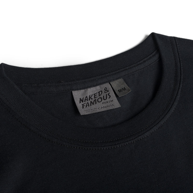Pocket Tee - Black + Tiger Camo | Naked & Famous Denim