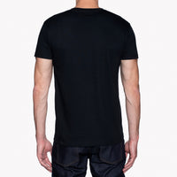 Pocket Tee - Black + Cats Faces - White | Naked & Famous Denim