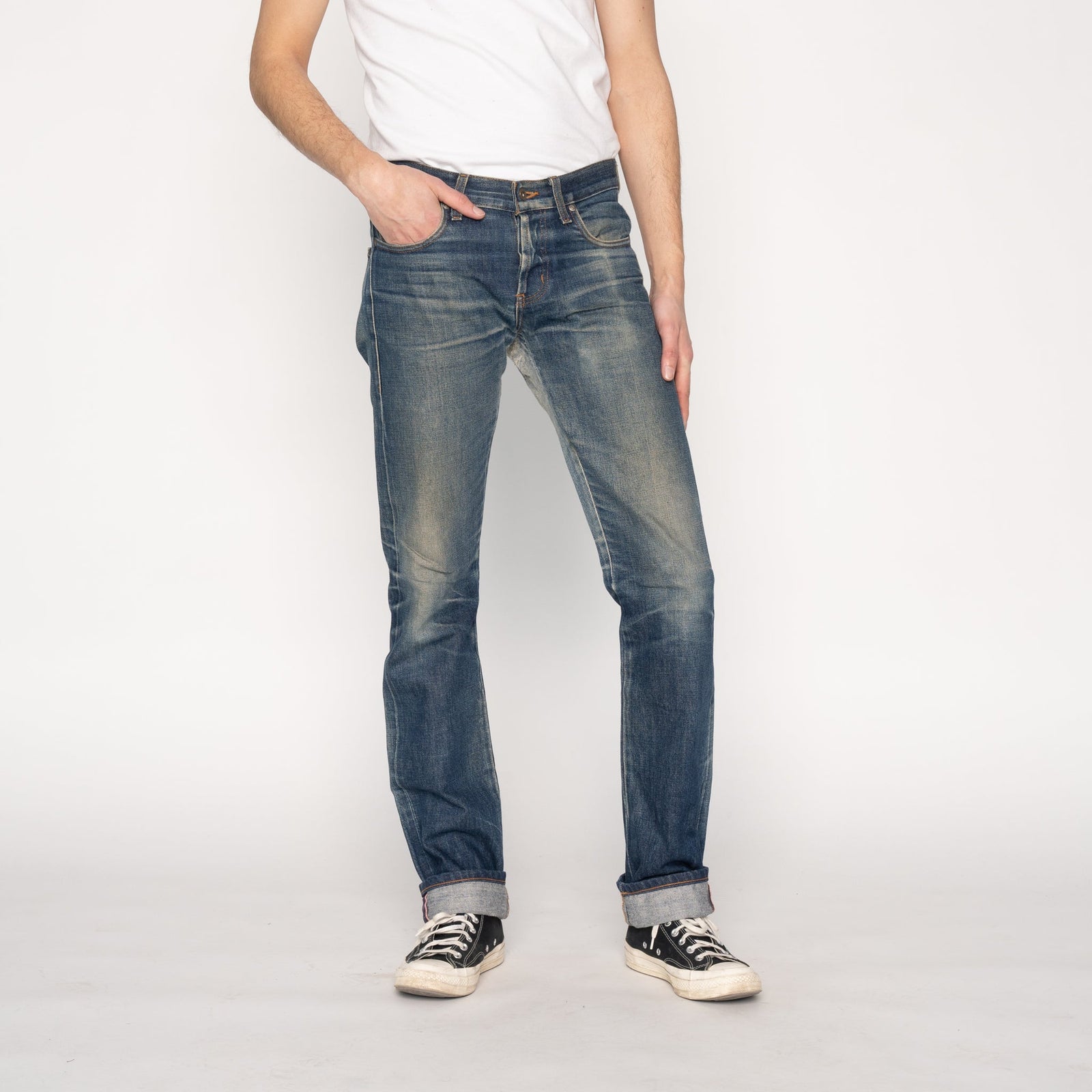 True Guy - Dirty Fade Selvedge | Naked & Famous Denim – Tate