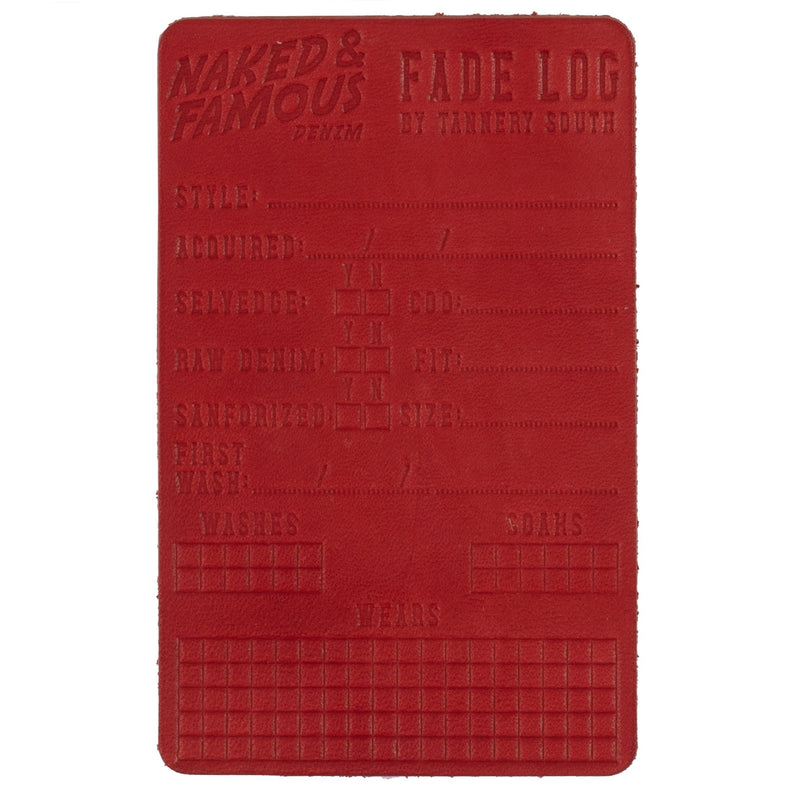 Fade Log - Red Leather