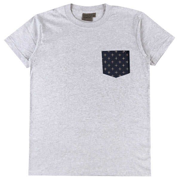 Pocket Tee - Heather Grey - Kimono Plus | Naked & Famous Denim