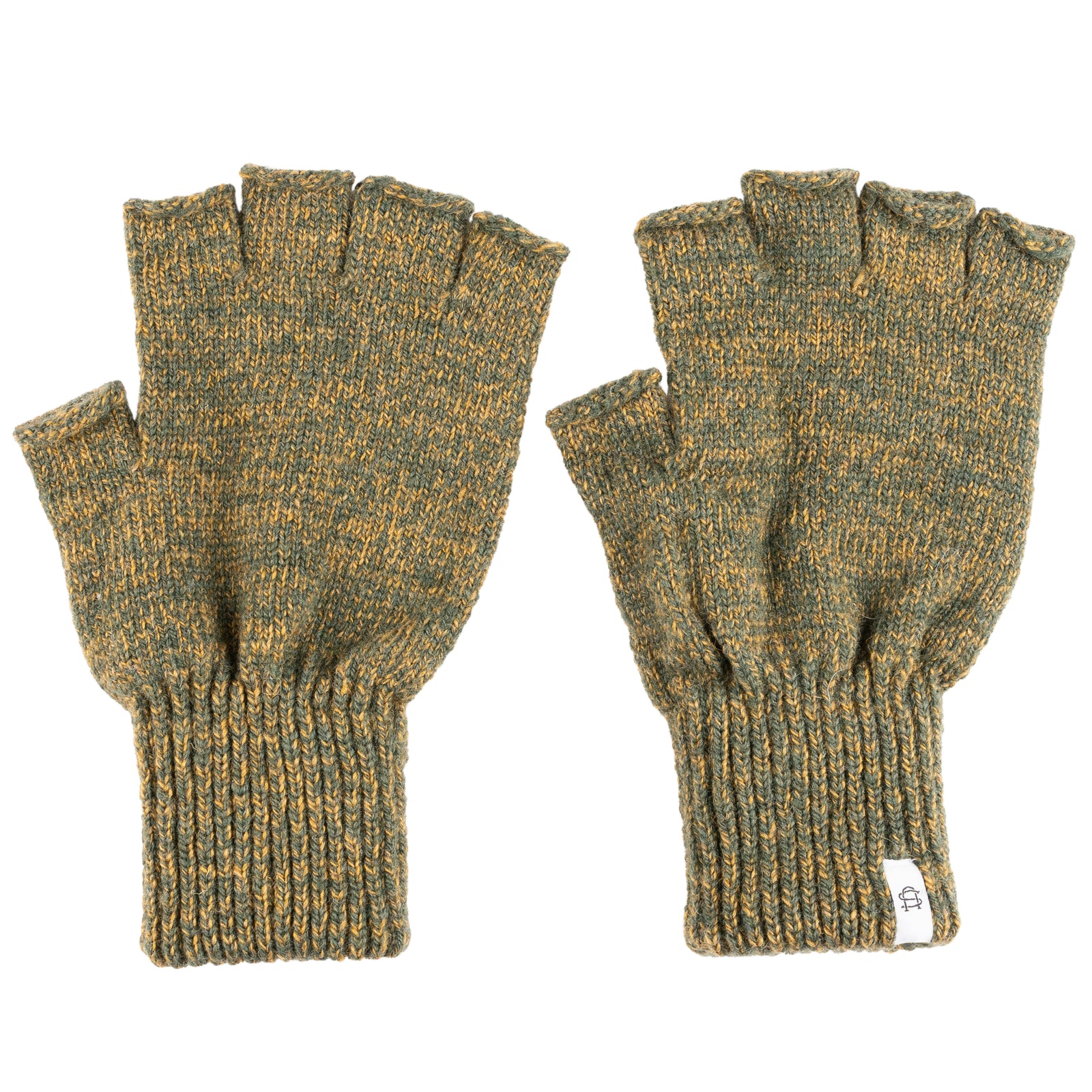 Ragg Wool Fingerless Glove Jungle Melange
