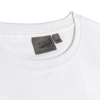 Pocket Tee - White + Cats Faces - White | Naked & Famous Denim