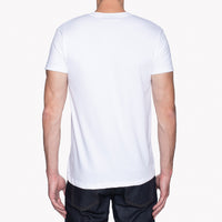 Pocket Tee - White + Kimono Print Basketweave | Naked & Famous Denim